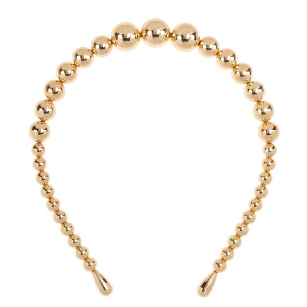 Gold Luxurious Pearl Thin Lightweight Headband